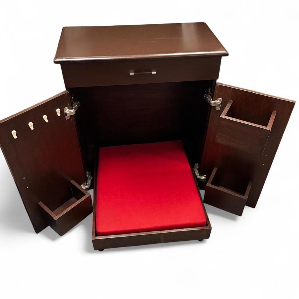 Solid Wood dog or cat murphy bed with mattress